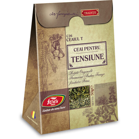 Ceai pentru tensiune, C26,  50 g, Fares
