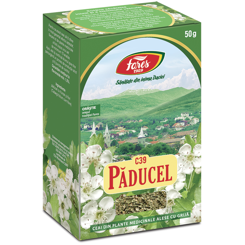 Ceai Paducel frunze si flori C 39, 50 g, Fares