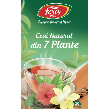 Ceaiurile Lumii 7 plante, 20 plicuri, Fares 623848