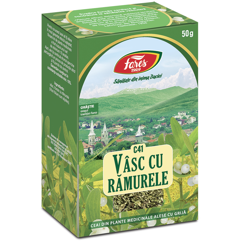 Ceai Vasc cu ramurele C41, 50 g, Fares