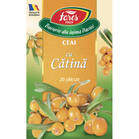 Ceai cu catina, 20 plicuri, Fares 604278