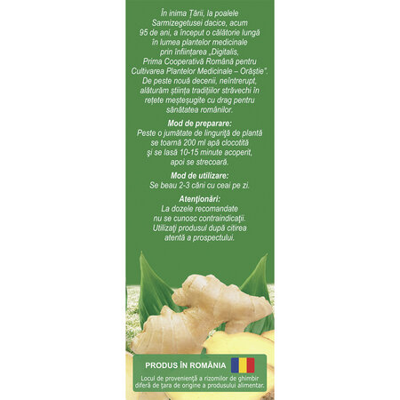 Ceai de Ghimbir, D135, 50 g, Fares 618472