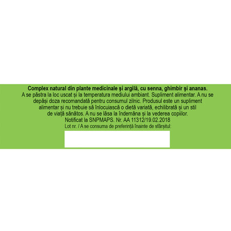 Complex natural din plante medicinale Detoxifierea colonului, D92, 28 plicuri, Fares 621155