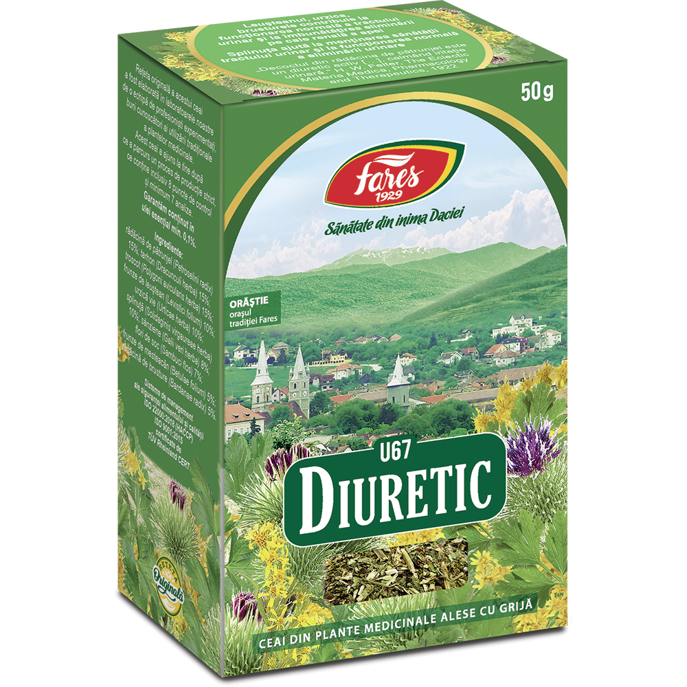 Ceai Diuretic U67, 50 g, Fares