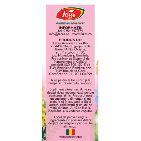 Silueta Perfecta controlul apetitului M100, 60 capsule, Fares 614057