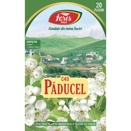 Ceai Paducel frunze si flori C40, 20 plicuri, Fares 618534