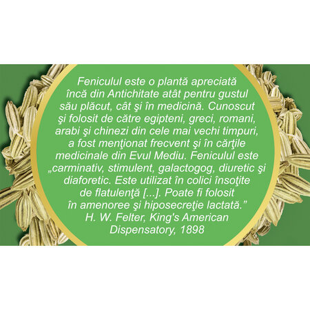 Ceai de fenicul D 123, 50 g, Fares 618043