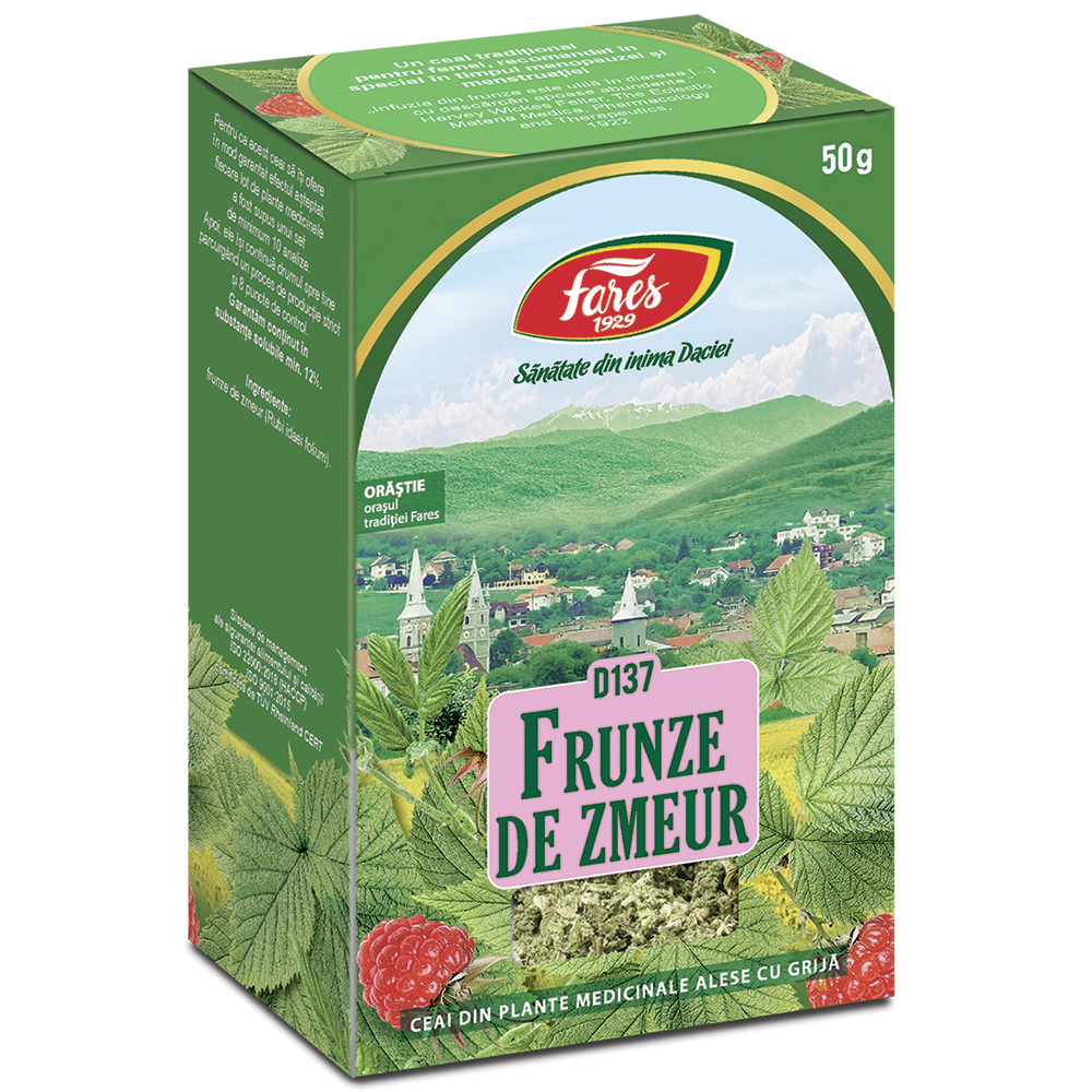 Ceai frunze de Zmeur D 137, 50 g, Fares