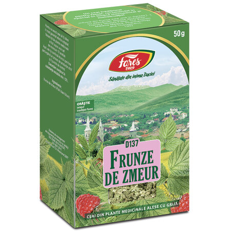 Ceai frunze de Zmeur D137, 50 g, Fares