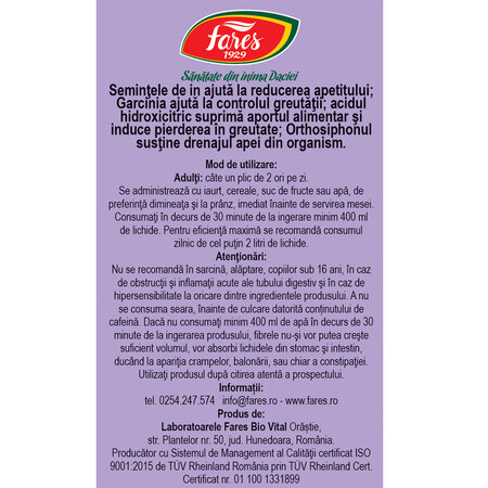 Silueta perfecta complex, M99, 28 plicuri, Fares 621125