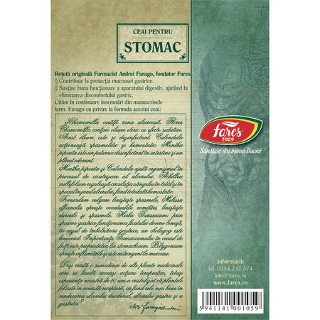 Ceai Pentru Stomac, D42, 50 g, Fares 624021