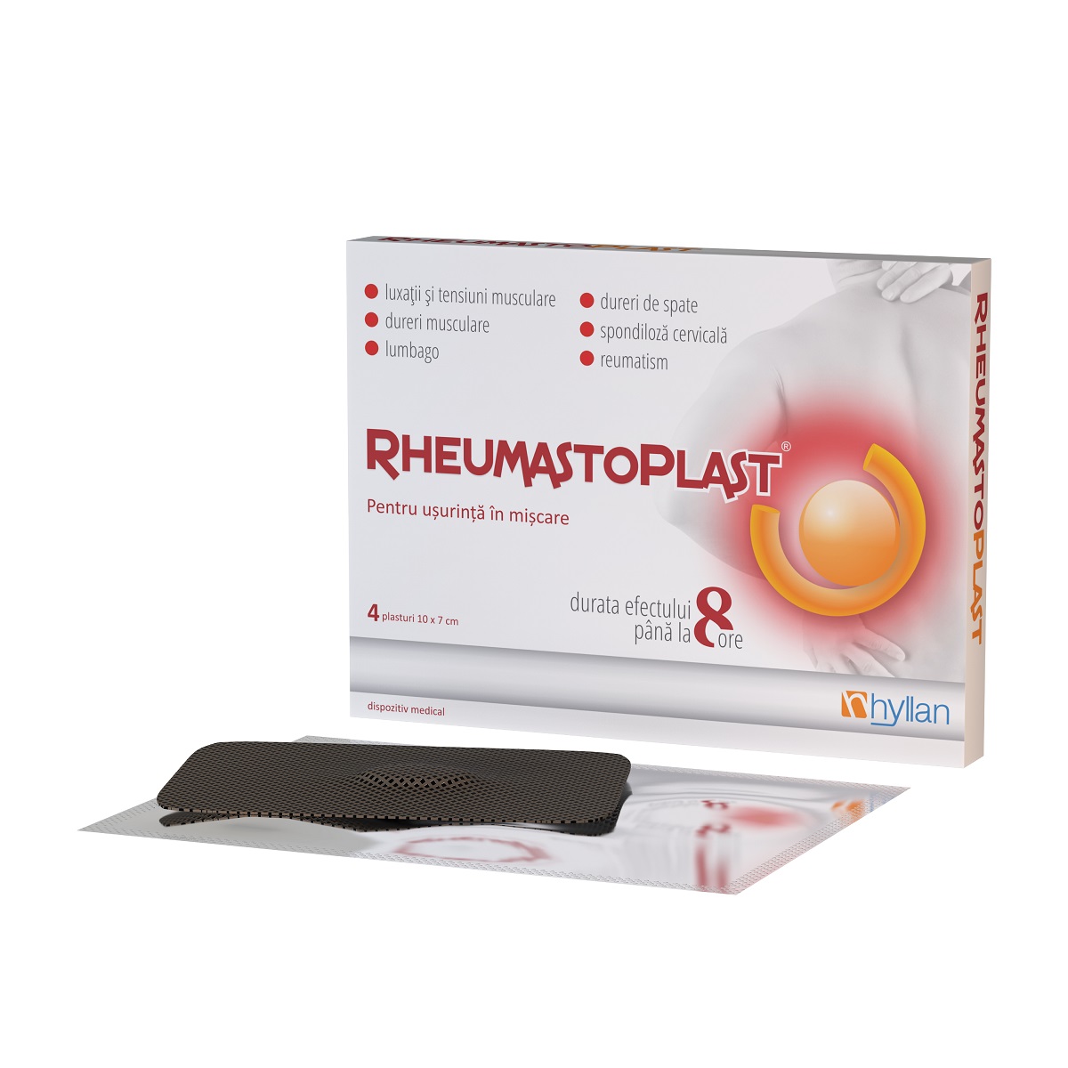 RheumastoPlast, 10 x 7 cm, 2 plicuri x 2 plasturi, Hyllan