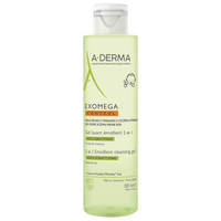 Gel de curatare 2 in 1 pentru piele uscata cu tendinta atopica Exomega Control, 200 ml, A-Derma