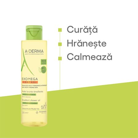 Ulei de dus Exomega Control, 200 ml, A-Derma 610383
