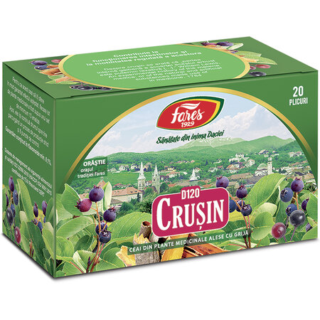 Ceai de crusin, D120, 20 plicuri, Fares