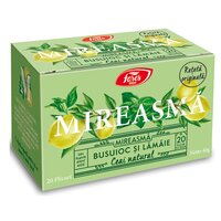 Ceai Mireasma cu busuioc si lamaie, 20 plicuri, Fares
