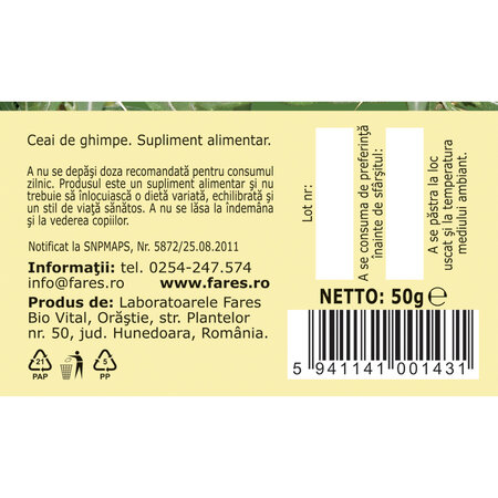 Ceai Ghimpe iarba U86, 50 g, Fares 618051
