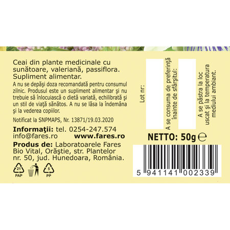 Ceai Noapte Buna, N130, 50 g, Fares 623558