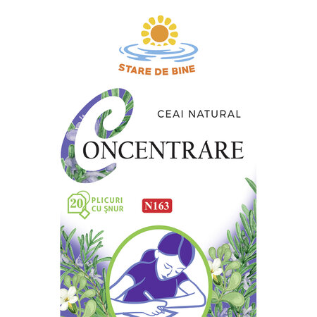 Ceai Concentrare, N163, 20 plicuri, Fares 623929