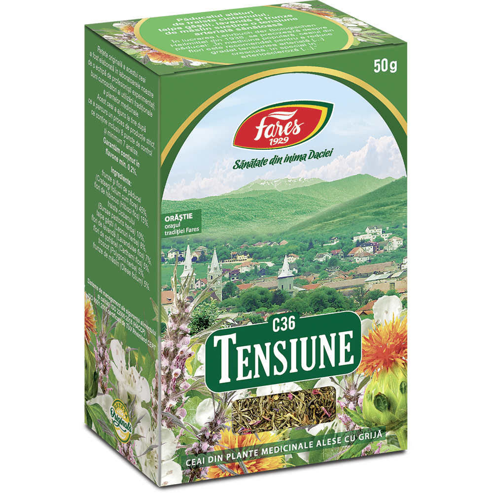 Ceai pentru tensiune C36, 50 g, Fares