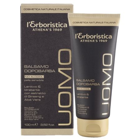Balsam aftershave cu extract de ginseng si aloe vera, 100 ml, L'Erboristica