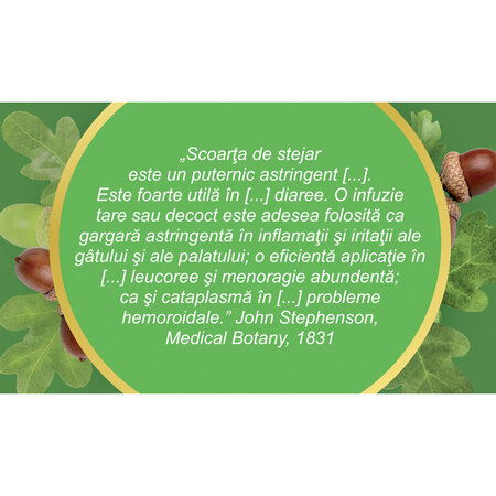 Ceai Stejar scoarta D 140, 50 g, Fares 618585