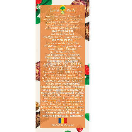 Probio Vital, D128, 20 capsule, Fares 614270