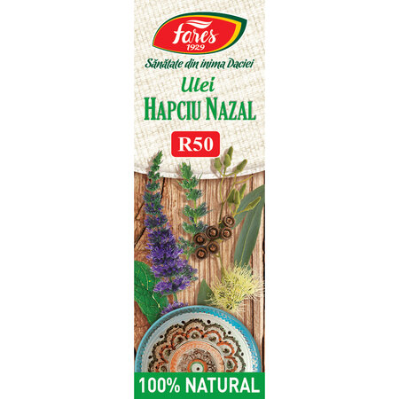 Ulei decongestionant nazal Hapciu Nazal R50, 5 ml, Fares 621137