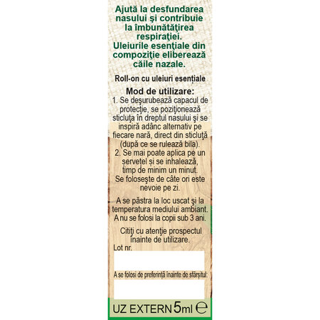 Ulei decongestionant nazal Hapciu Nazal R50, 5 ml, Fares 621136