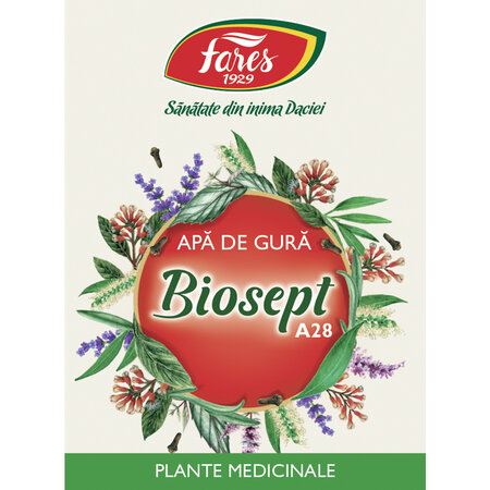 Biosept, A28, apa de gura, 250 ml, Fares 621081