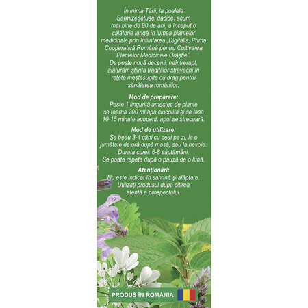Ceai Digestiv, D65, 50 g, Fares 623731