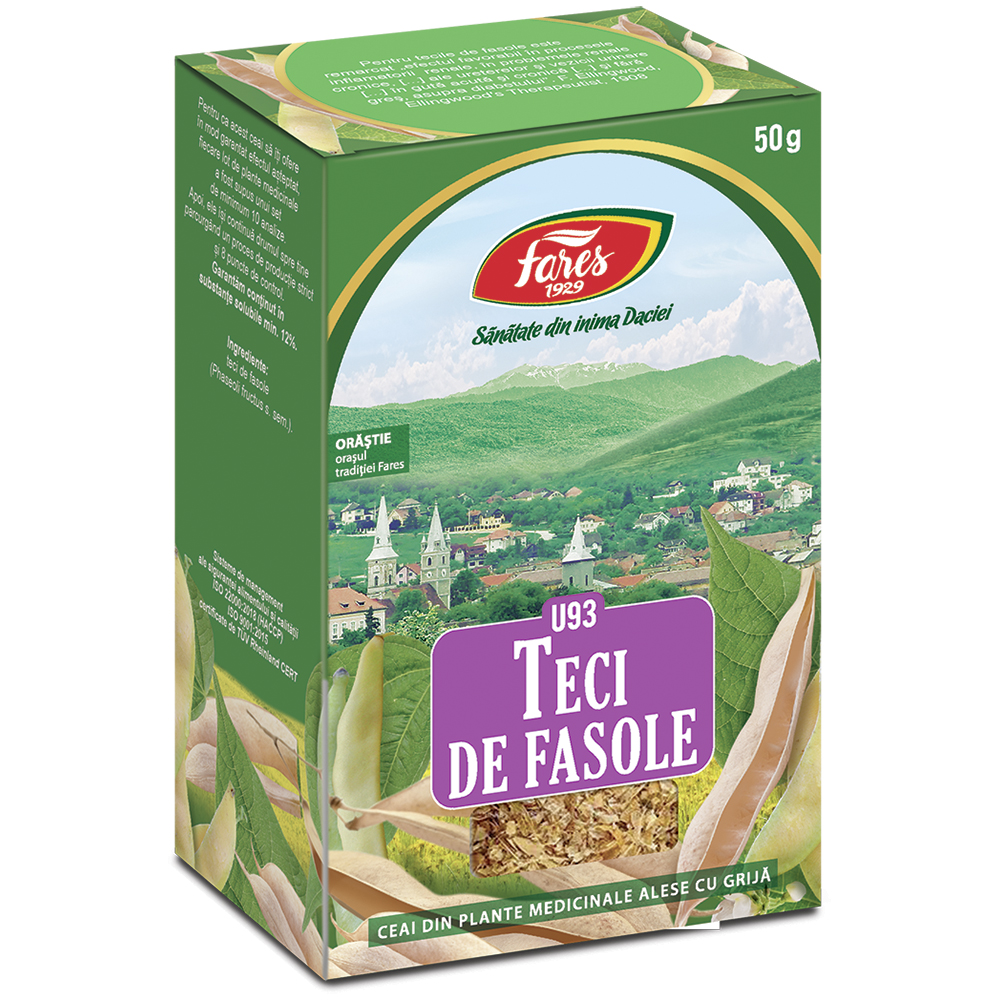 Ceai Teci de Fasole U 93, 50 g, Fares