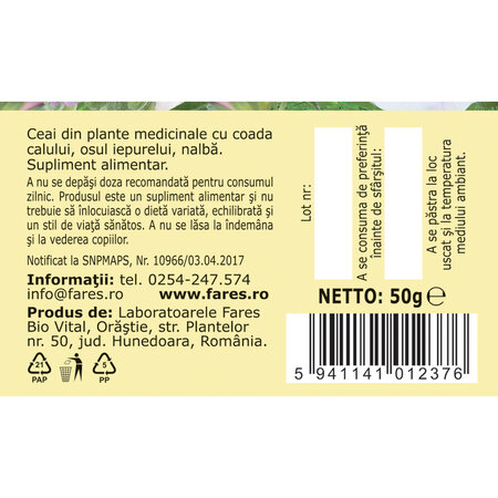 Ceai Renalex, U73, 50 g, Fares 623901