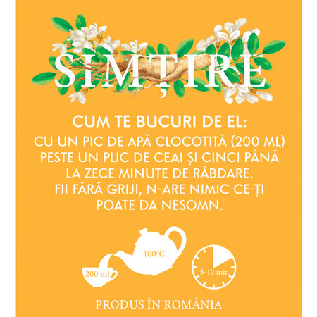 Ceai Salcam cu Ginseng Simtire, 20 plicuri, Fares 621144