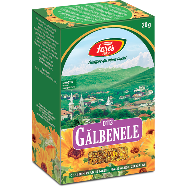 Ceai flori de Galbenele D113, 20 g, Fares