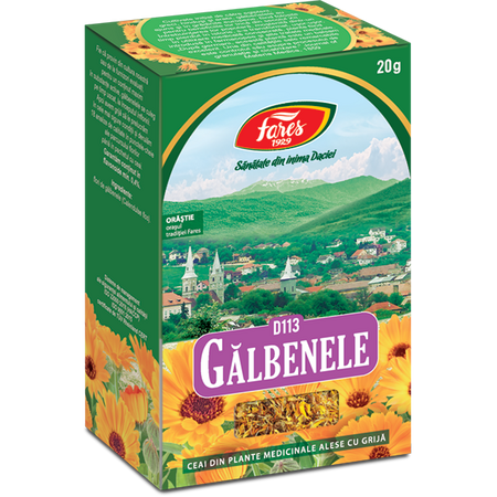 Ceai flori de Galbenele D113, 20 g, Fares