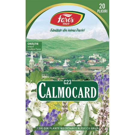 Ceai Calmocard, C23, 20 plicuri, Fares 623676