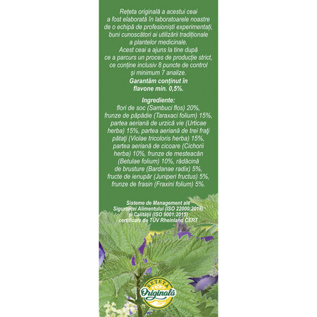 Ceai Detoxifiant Purificarea Organismului P115, 50 g, Fares 623648