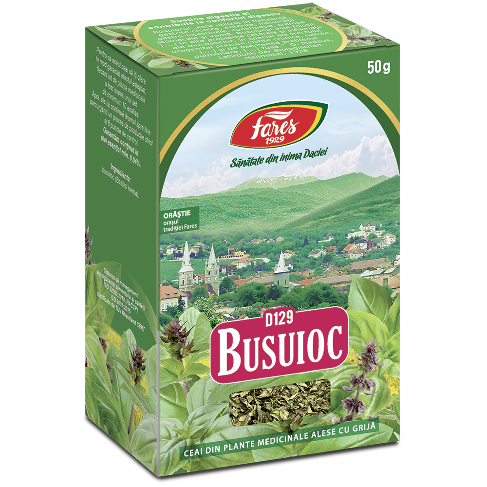 Ceai Busuioc iarba D129, 50 g, Fares