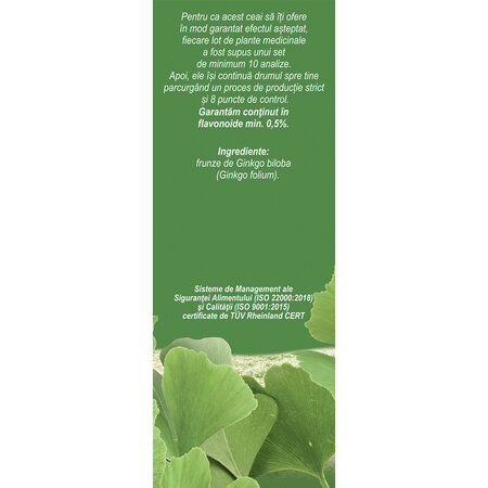 Ceai Ginkgo biloba frunze N155, 50 g, Fares 618625