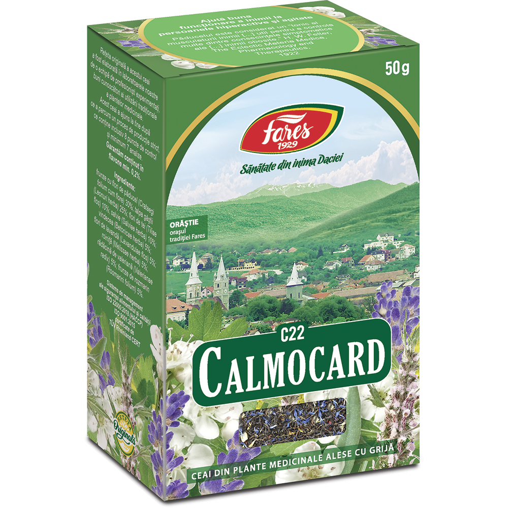 Ceai Calmocard, C22, 50 g, Fares