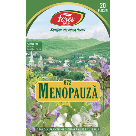 Ceai Menopauza, G72, 20 plicuri, Fares 623631