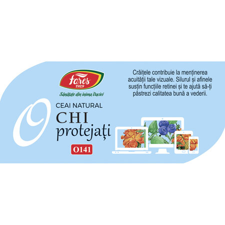 Ceai Ochi Protejati, O141, 20 plicuri, Fares 623925