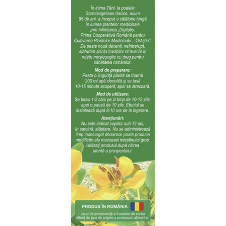 Ceai Senna frunze D 131, 50 g, Fares 618594