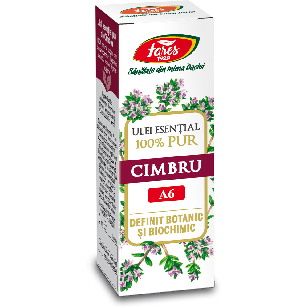 Ulei esential de cimbru A6, 10 ml, Fares