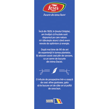 Ceai cu afine Aromfruct, 75 g, Fares 604227