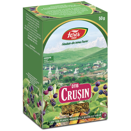 Ceai Crusin scoarta, D116, 50 g, Fares