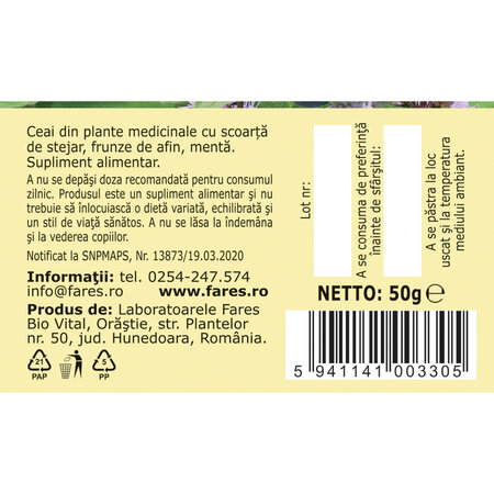 Ceai Enterostop, D51, 50 g, Fares 623703
