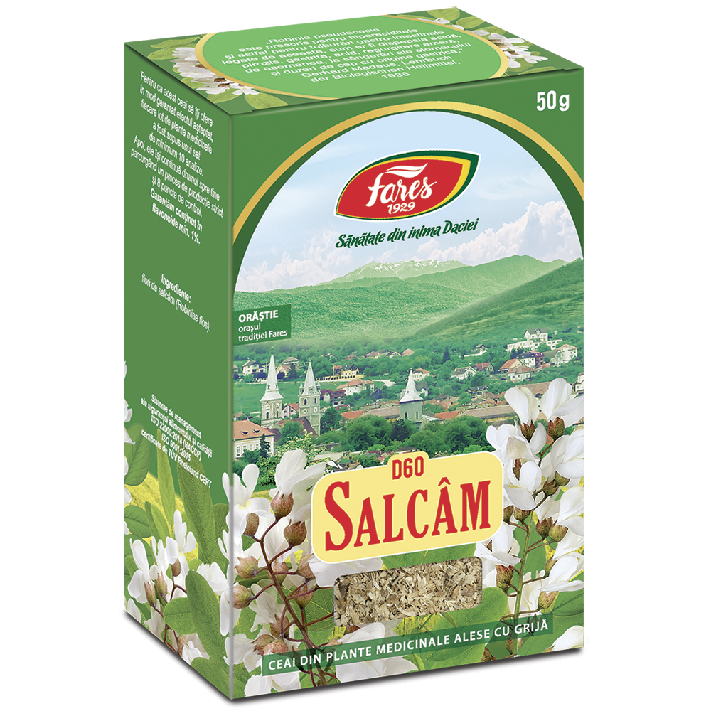 Ceai Salcam flori D 60, 50 g, Fares