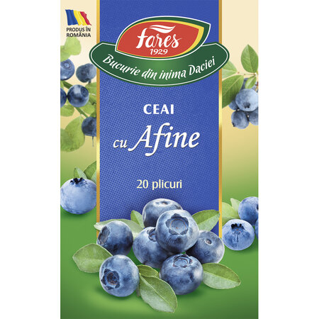 Ceai de Afine Aromfruct, 20 plicuri, Fares 604208